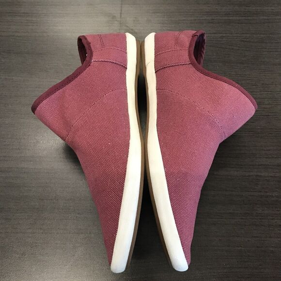 Sanuk Katlash Red Burgundy Fabric Slip On Flat Sneaker Shoes Pointed Toes US 5 - Picture 5 of 16